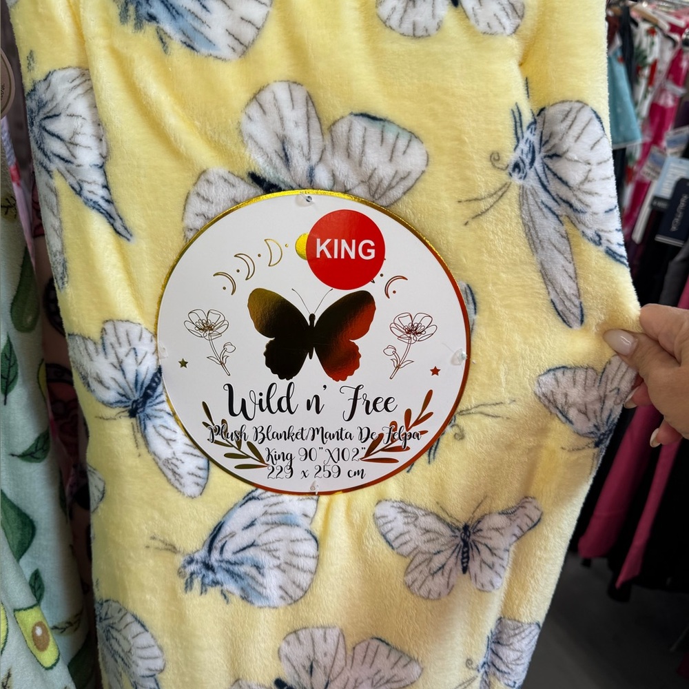 Wild n' Free Butterfly Plush Blanket